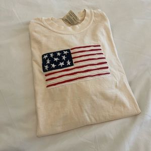 Vintage Flag Embroidered Tshirt